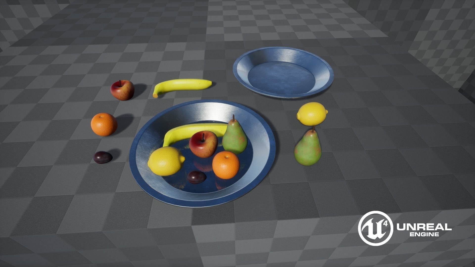 Fruit Set Low-poly 3D model_16