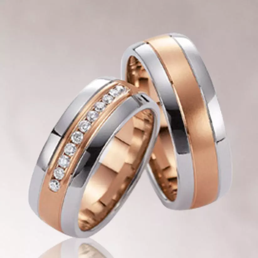 Wedding rings 055 3D print model