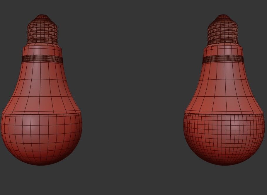 RYET Led Bulb Low-poly 3D model_6