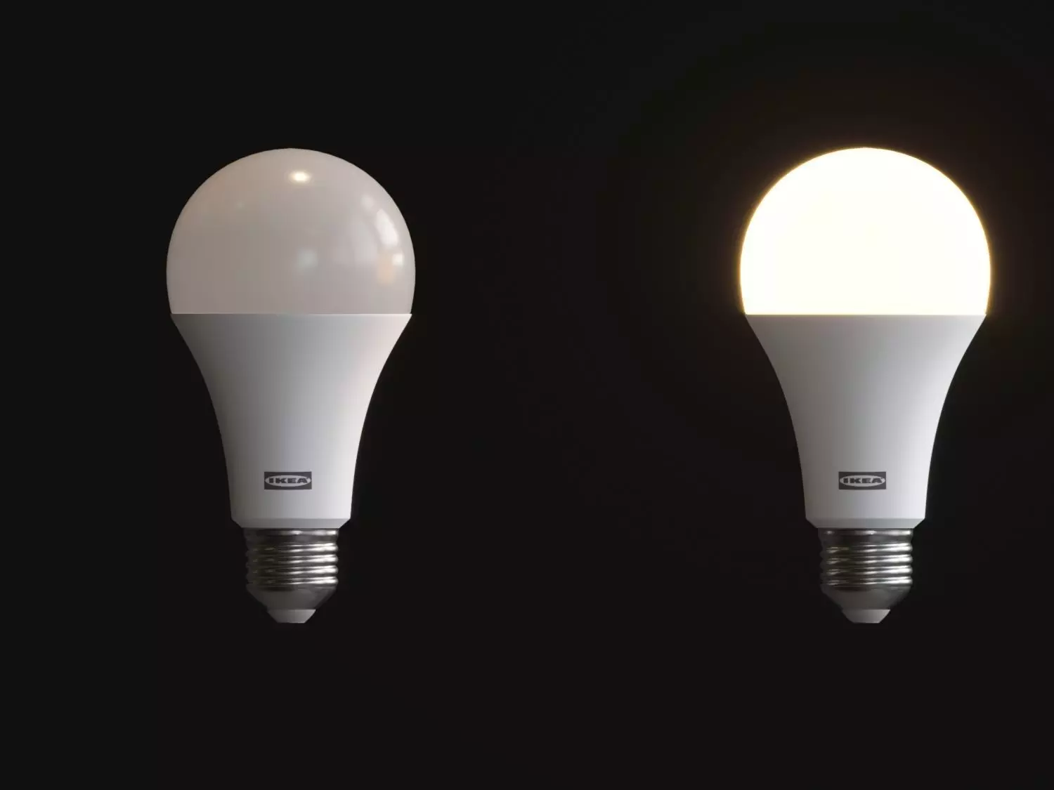 RYET Led Bulb Low-poly 3D model_0