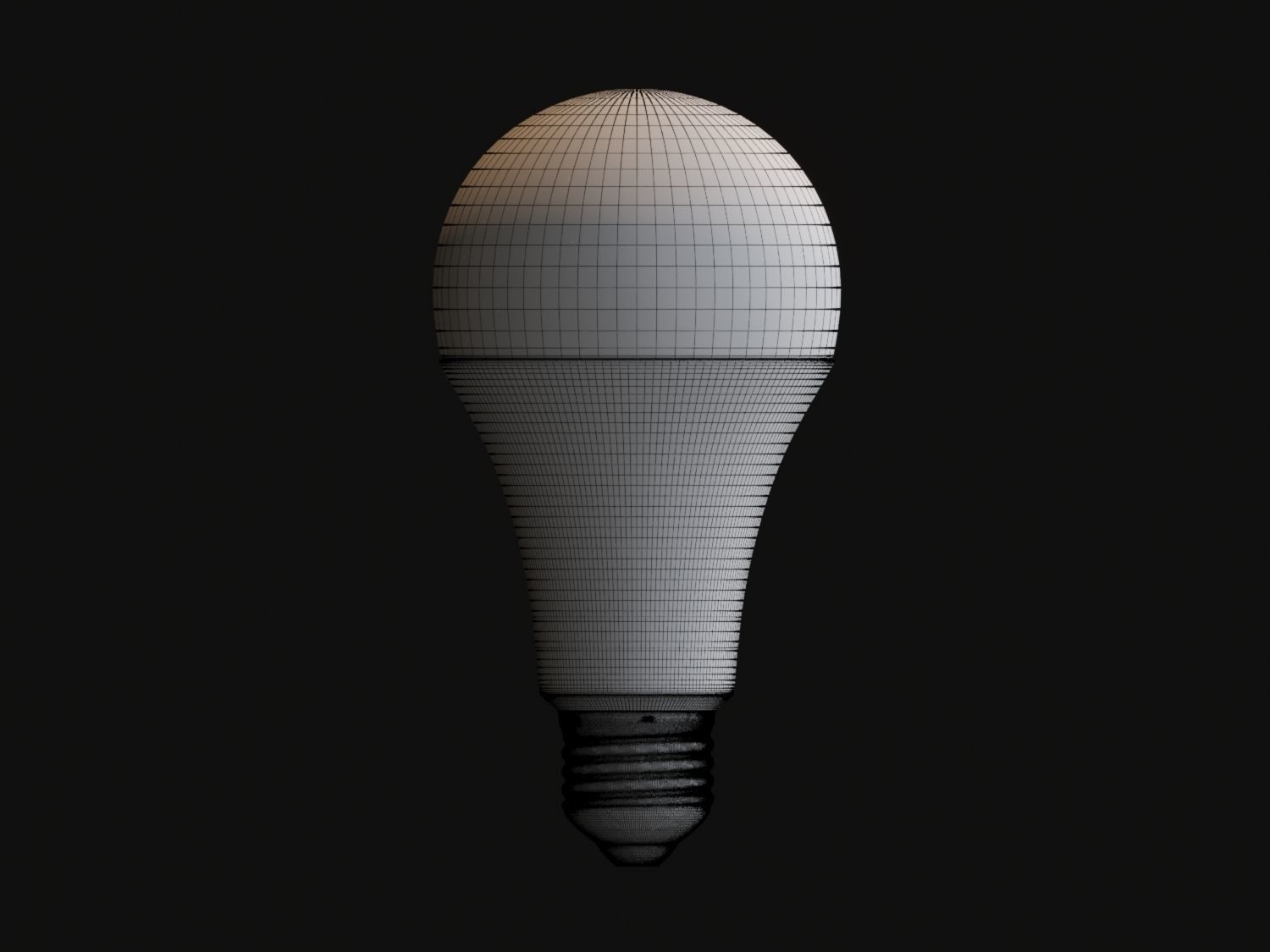 RYET Led Bulb Low-poly 3D model_11