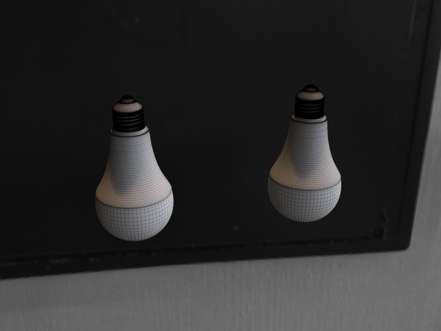 RYET Led Bulb Low-poly 3D model_3