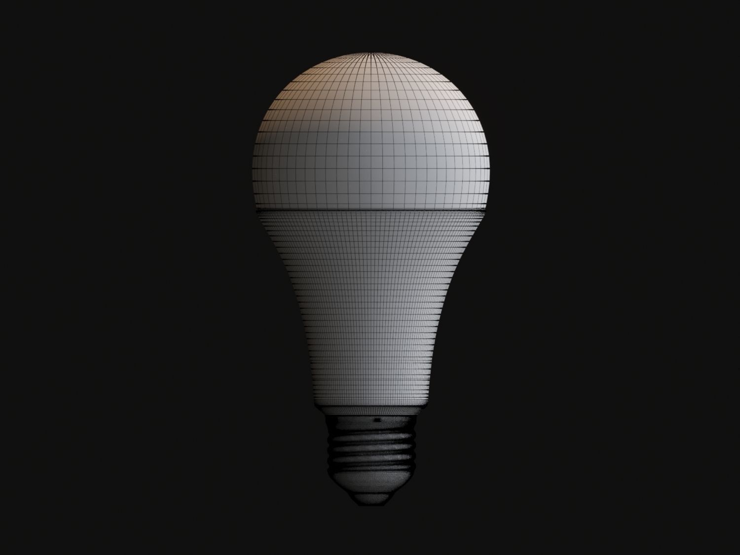 RYET Led Bulb Low-poly 3D model_13