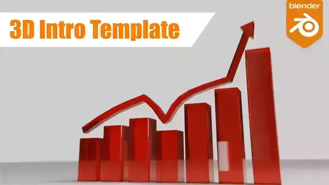 Epic Stock Market Intro Template 3D for Blender 3D model