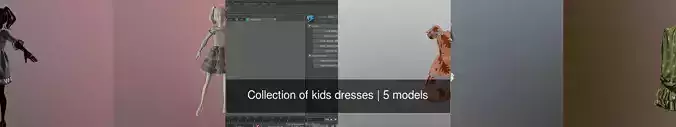 Collection of kids dresses