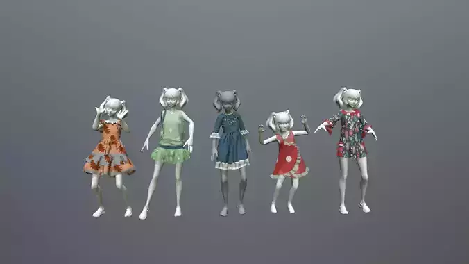Collection of kids dresses
