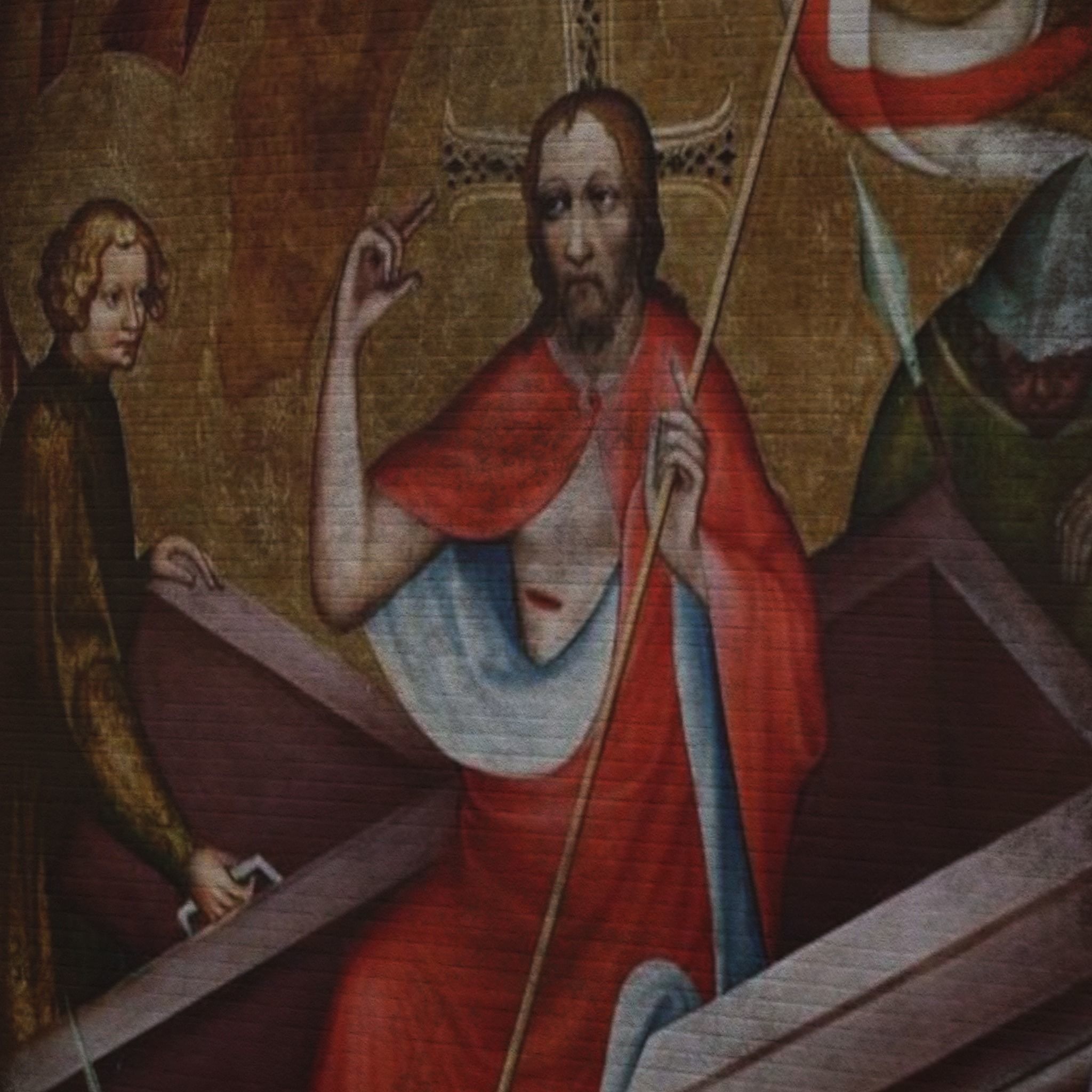 Medieval Church Painting Two  Low-poly 3D model_16