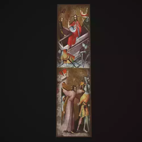 Medieval Church Painting Two  Low-poly 3D model