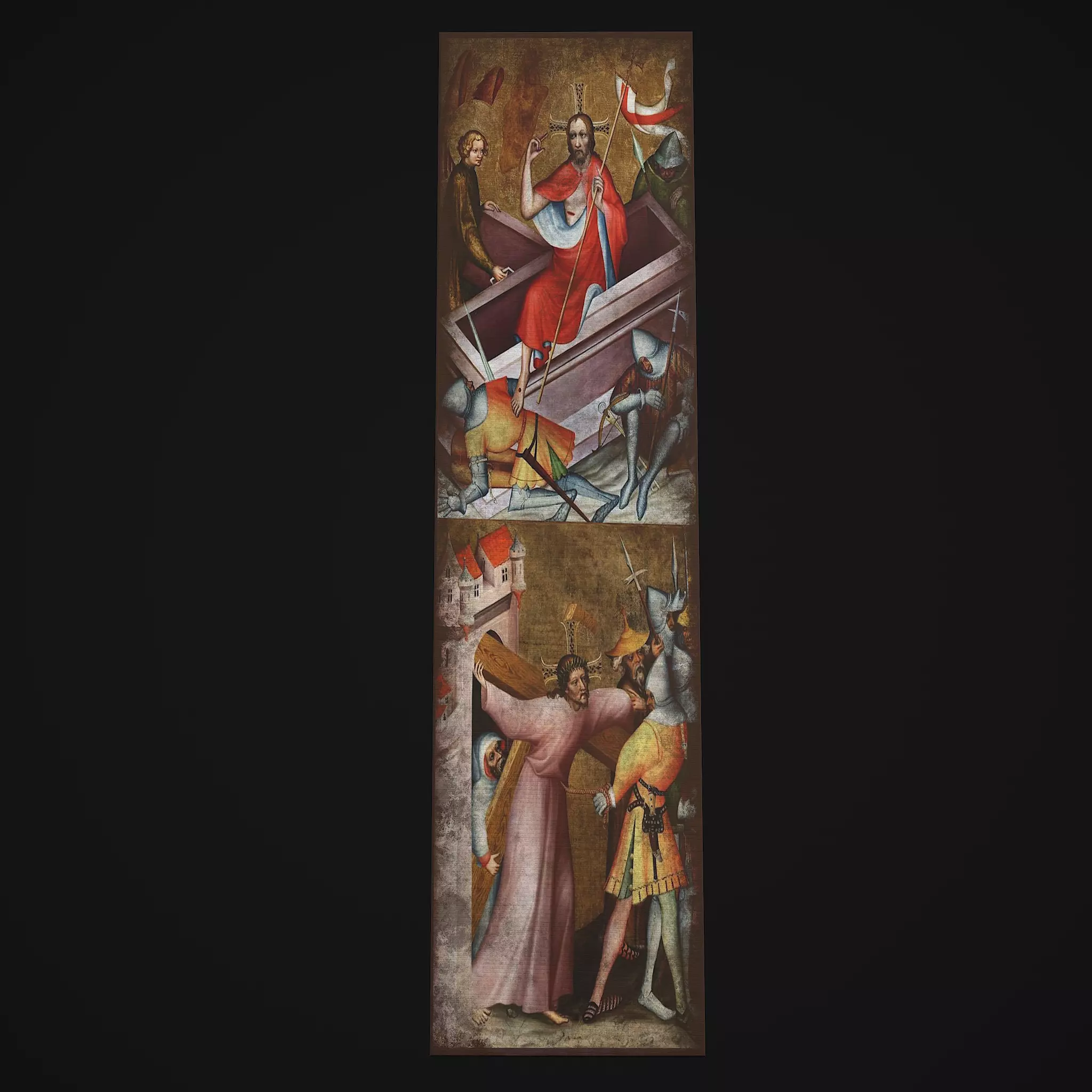 Medieval Church Painting Two  Low-poly 3D model_0