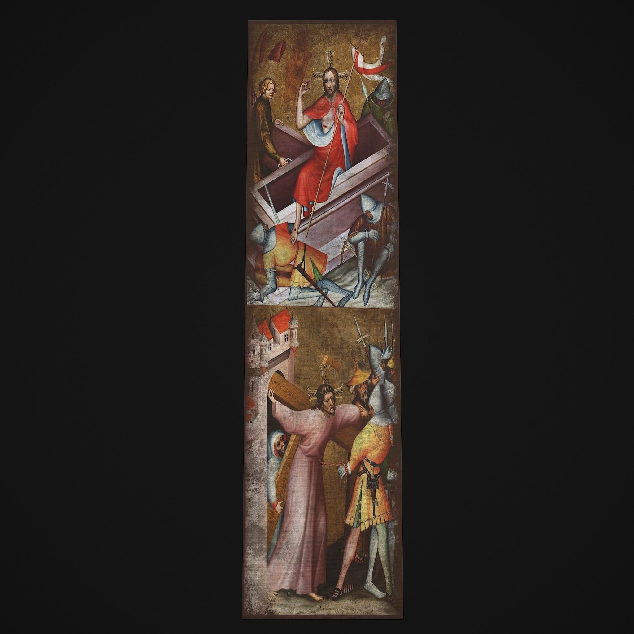 Medieval Church Painting Two  Low-poly 3D model_18