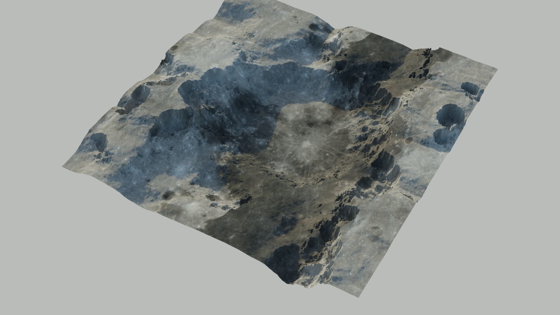 Lamdscape 3D model mountain with snow 3D model_6