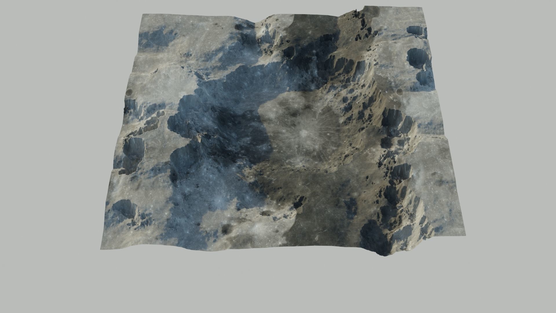 Lamdscape 3D model mountain with snow 3D model_7