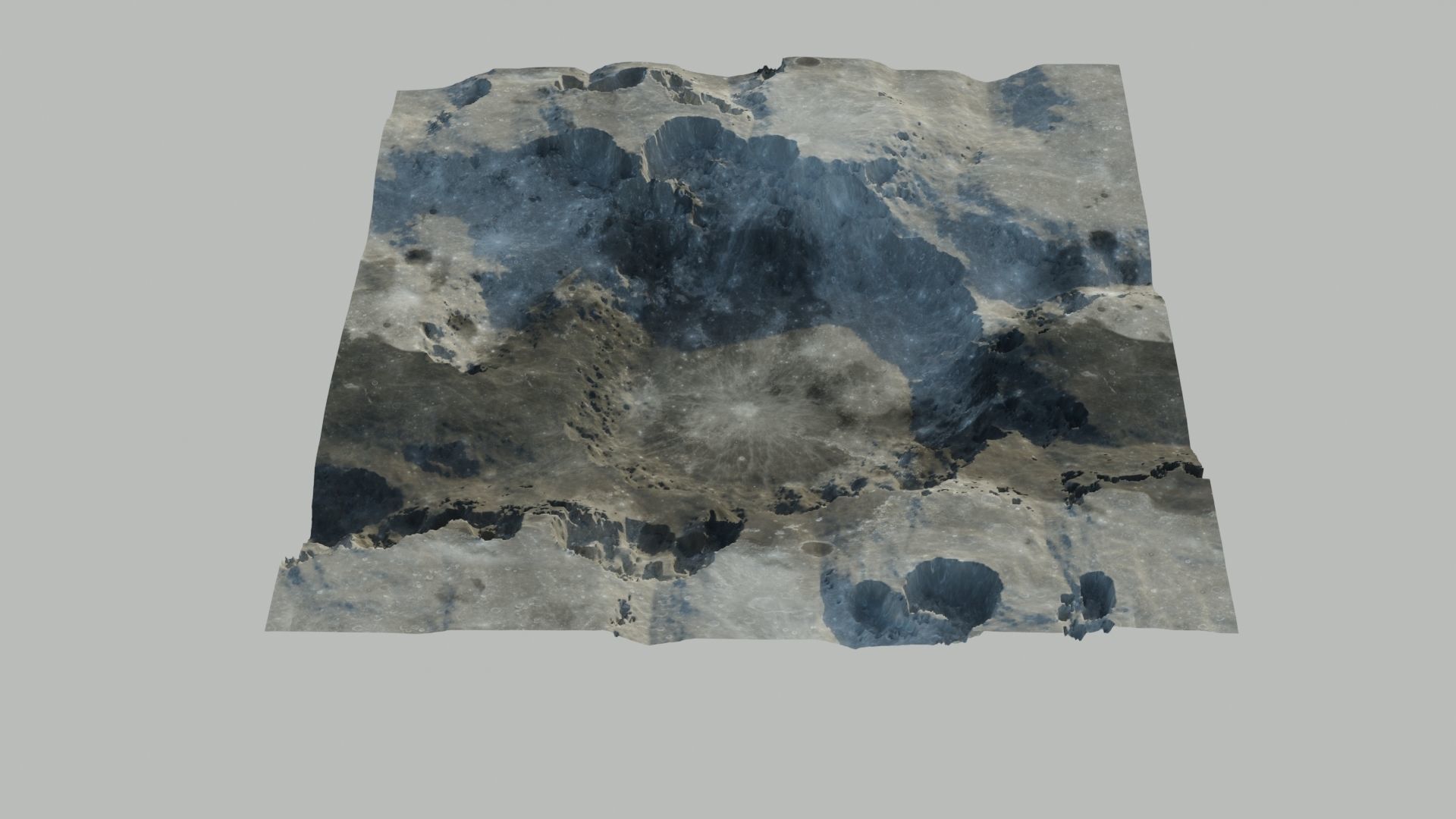 Lamdscape 3D model mountain with snow 3D model_4