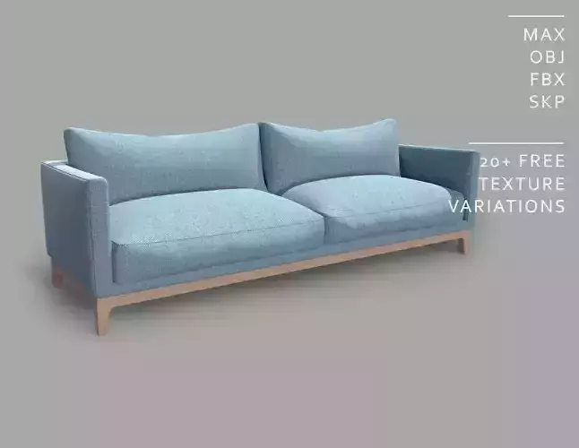 2 Seats Contemporary Sofa - S001