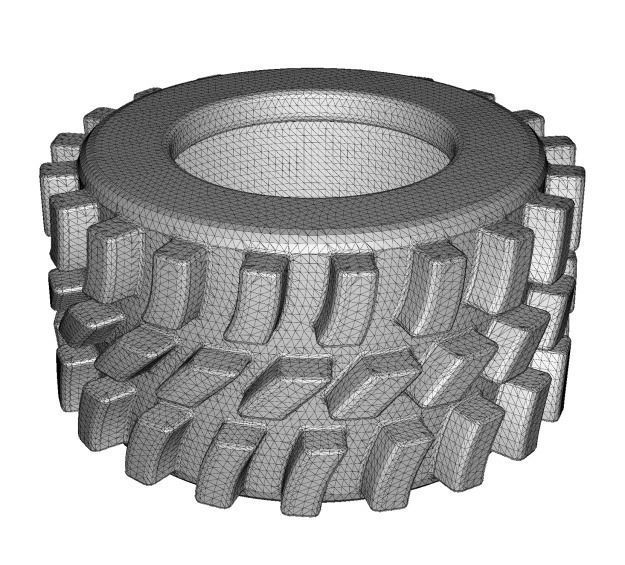 Wheel Loader Tyre 3D print model_4