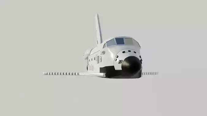 Space Shuttle 3D model Low-poly 3D model