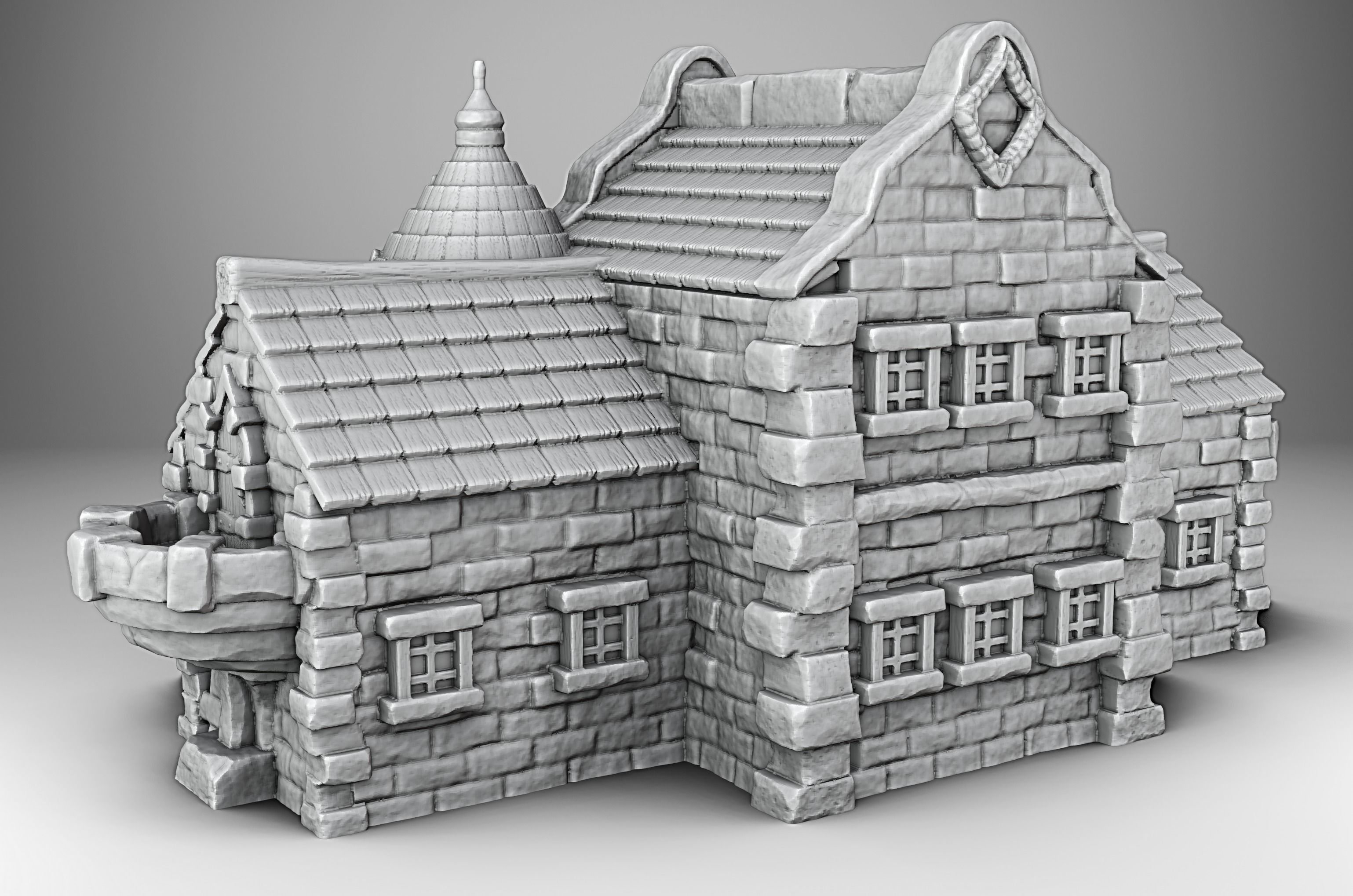 Castle 3D print model_2