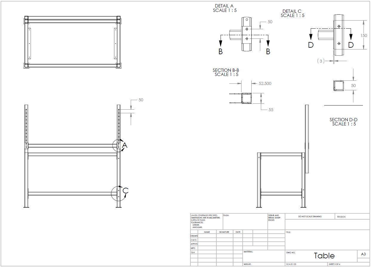 Electronic Workshop Table 3D model_4