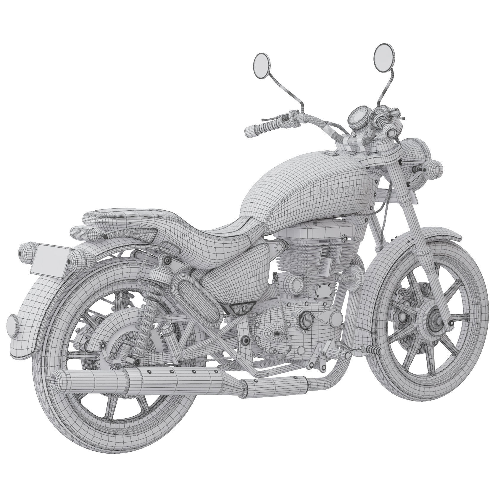 Royal Enfield Thunderbird 500X 3D model_11