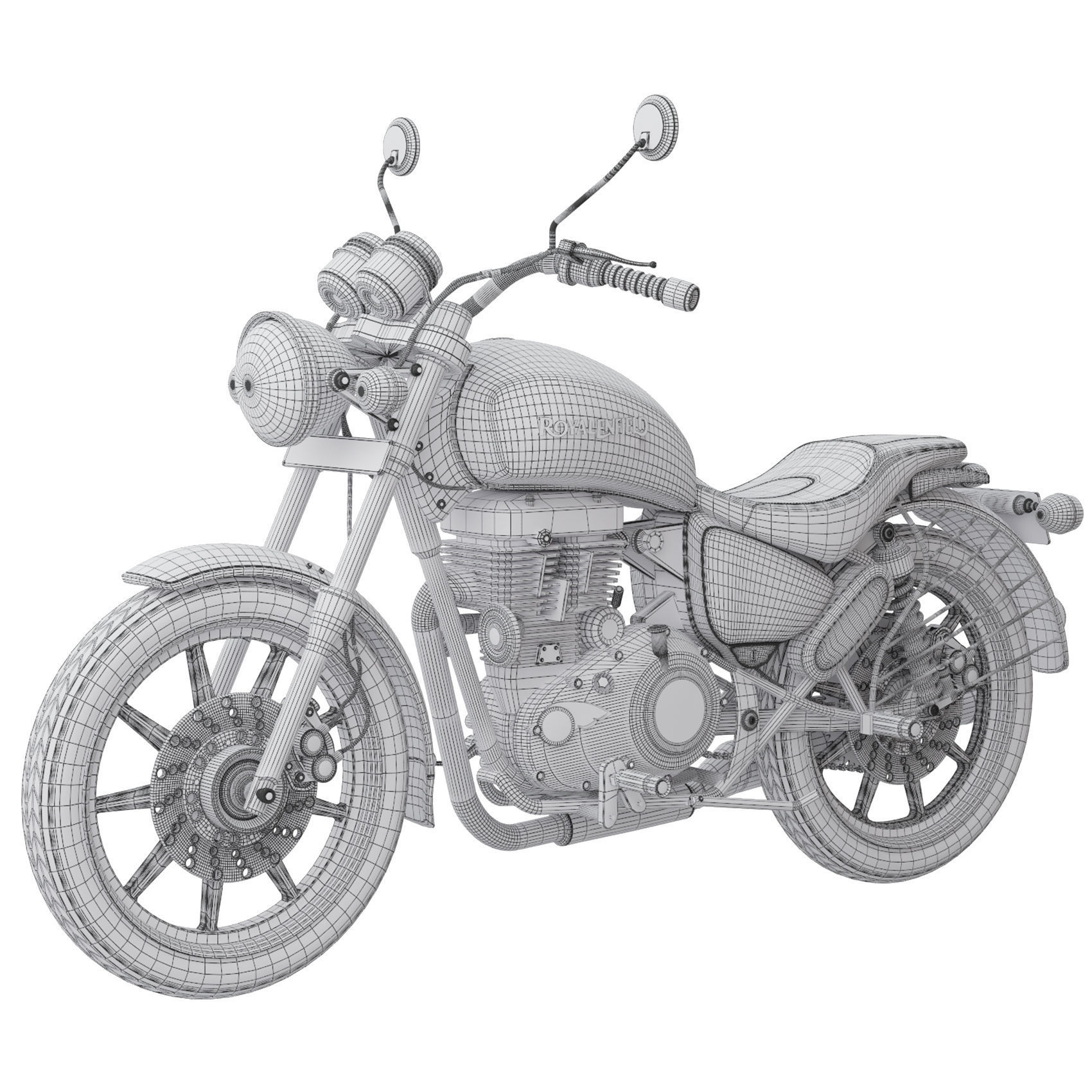 Royal Enfield Thunderbird 500X 3D model_10