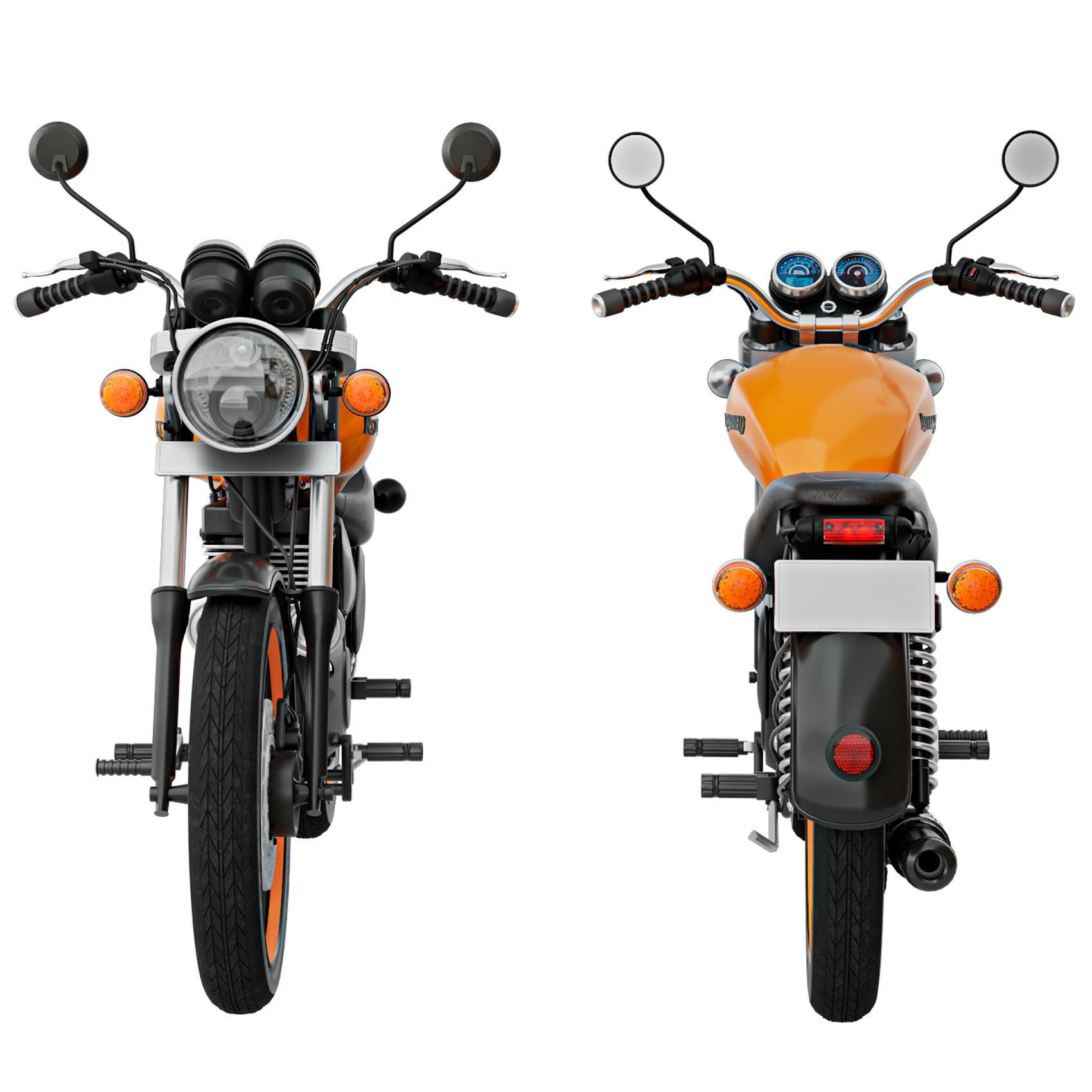 Royal Enfield Thunderbird 500X 3D model_9