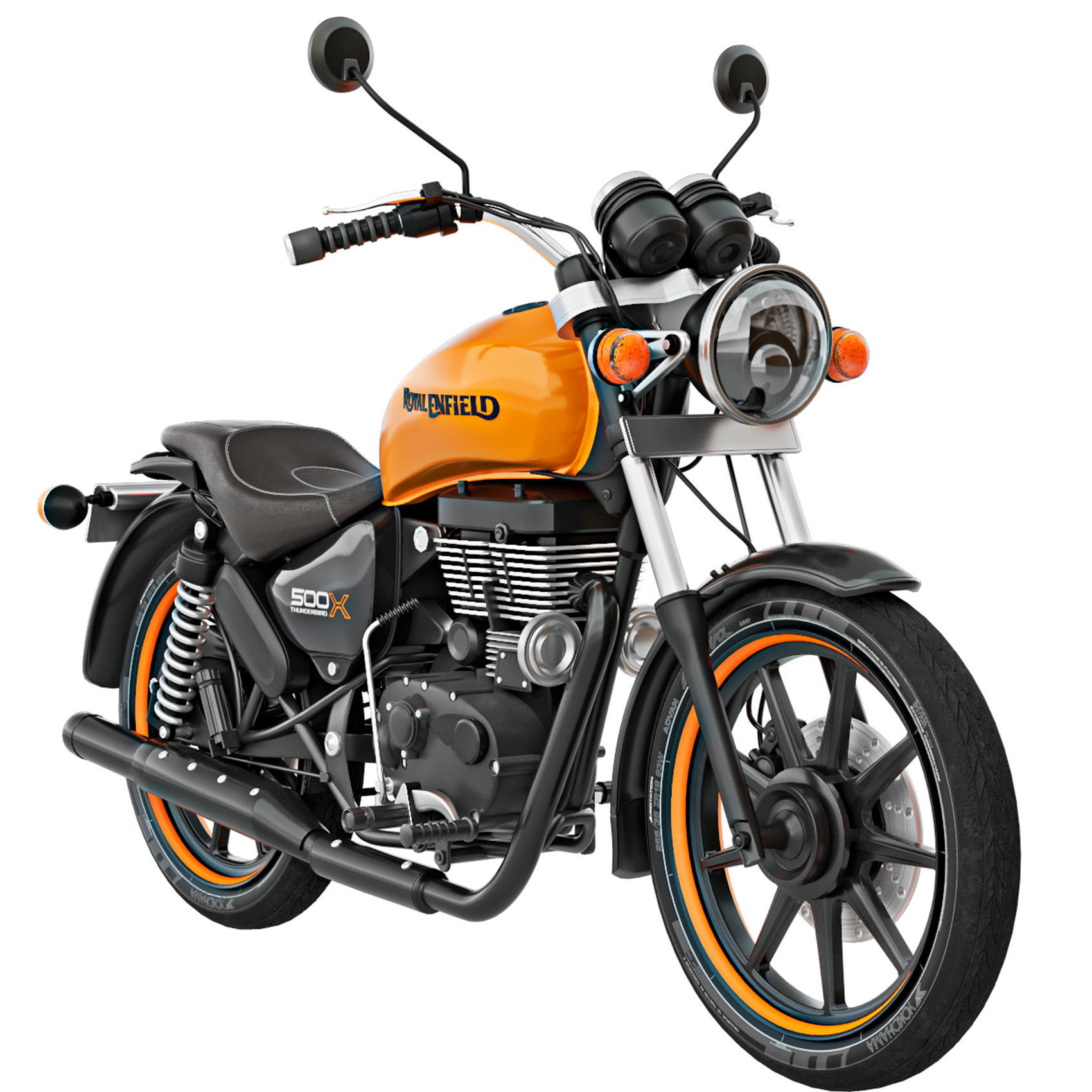 Royal Enfield Thunderbird 500X 3D model_8
