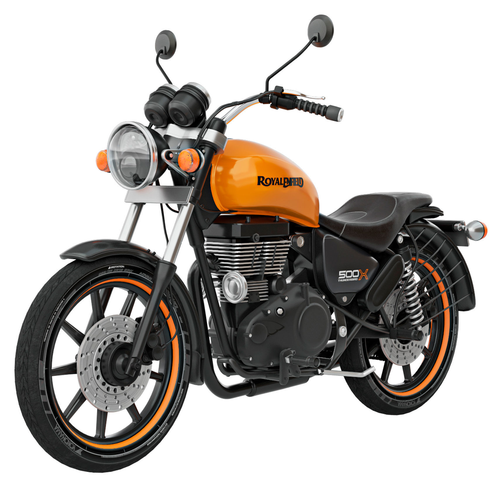 Royal Enfield Thunderbird 500X 3D model_3