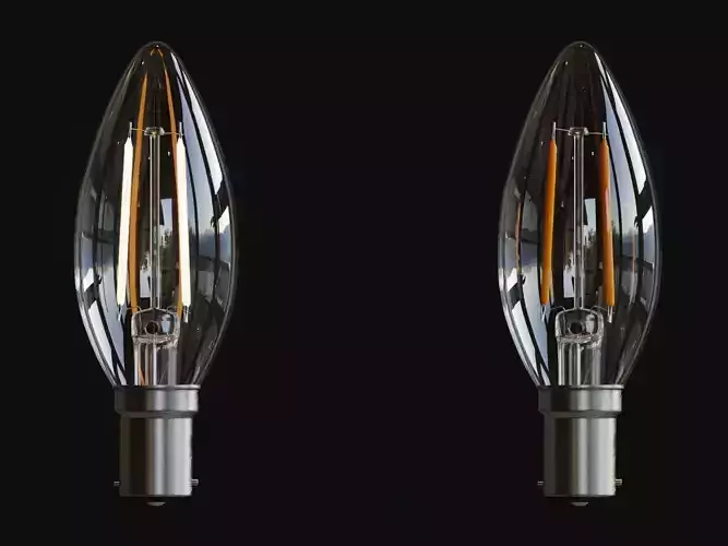 Candle Light Bulb 3D model