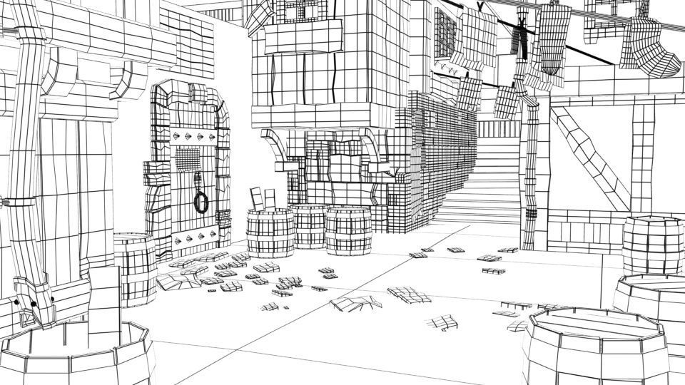 STYLIZE  BACKGROUND 3D model_2