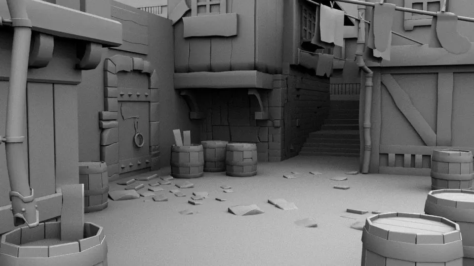 STYLIZE  BACKGROUND 3D model_0