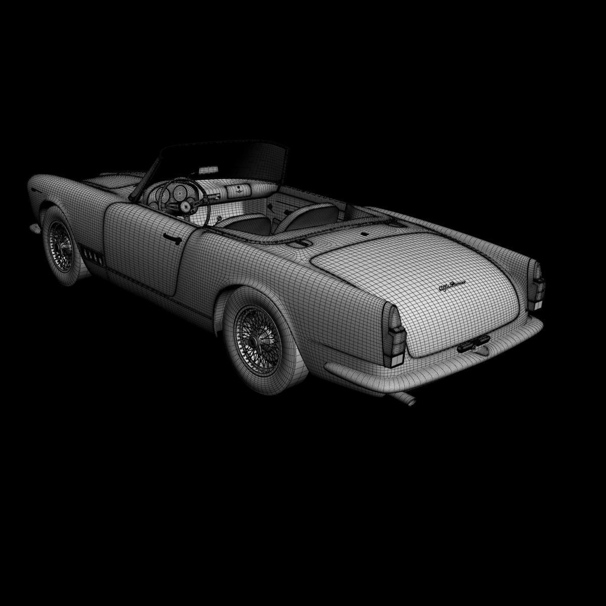 Alfa Romeo 2000 Touring Spider 3D model_16