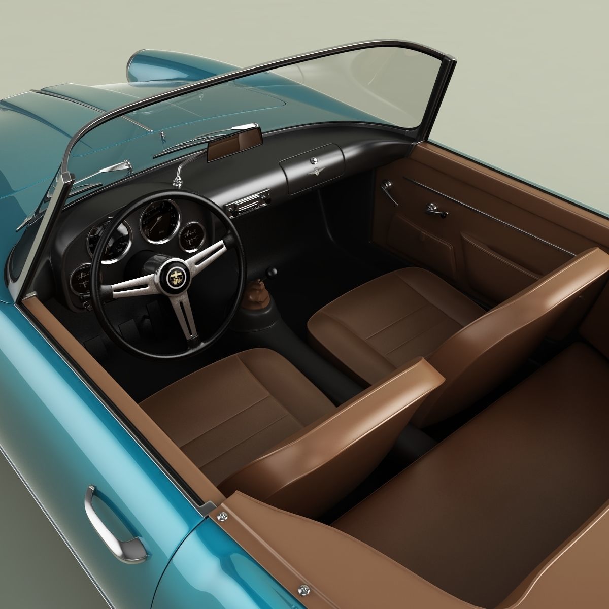 Alfa Romeo 2000 Touring Spider 3D model_8