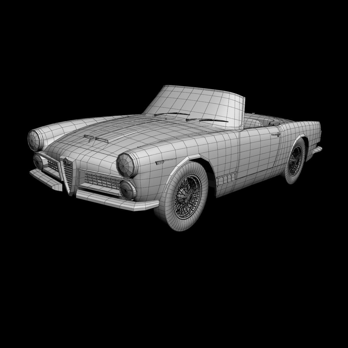 Alfa Romeo 2000 Touring Spider 3D model_13