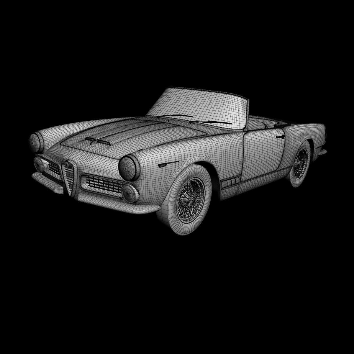 Alfa Romeo 2000 Touring Spider 3D model_14