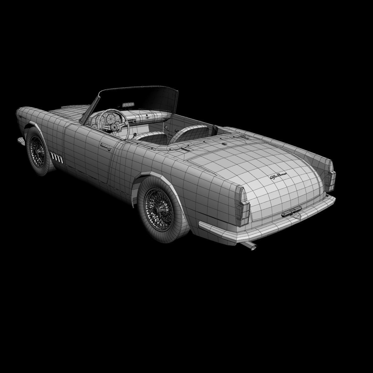 Alfa Romeo 2000 Touring Spider 3D model_15