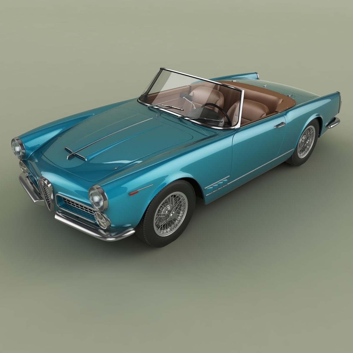 Alfa Romeo 2000 Touring Spider 3D model_5