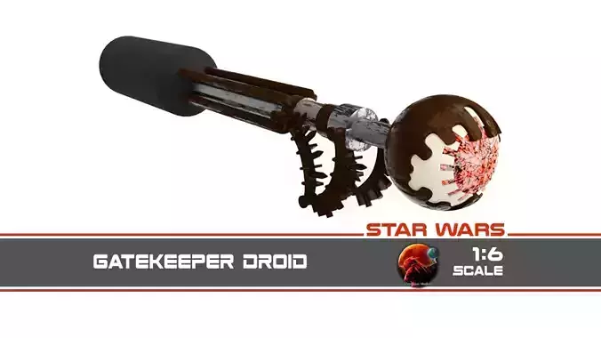 Jabbas Palace Gatekeeper droid 1-6 scale