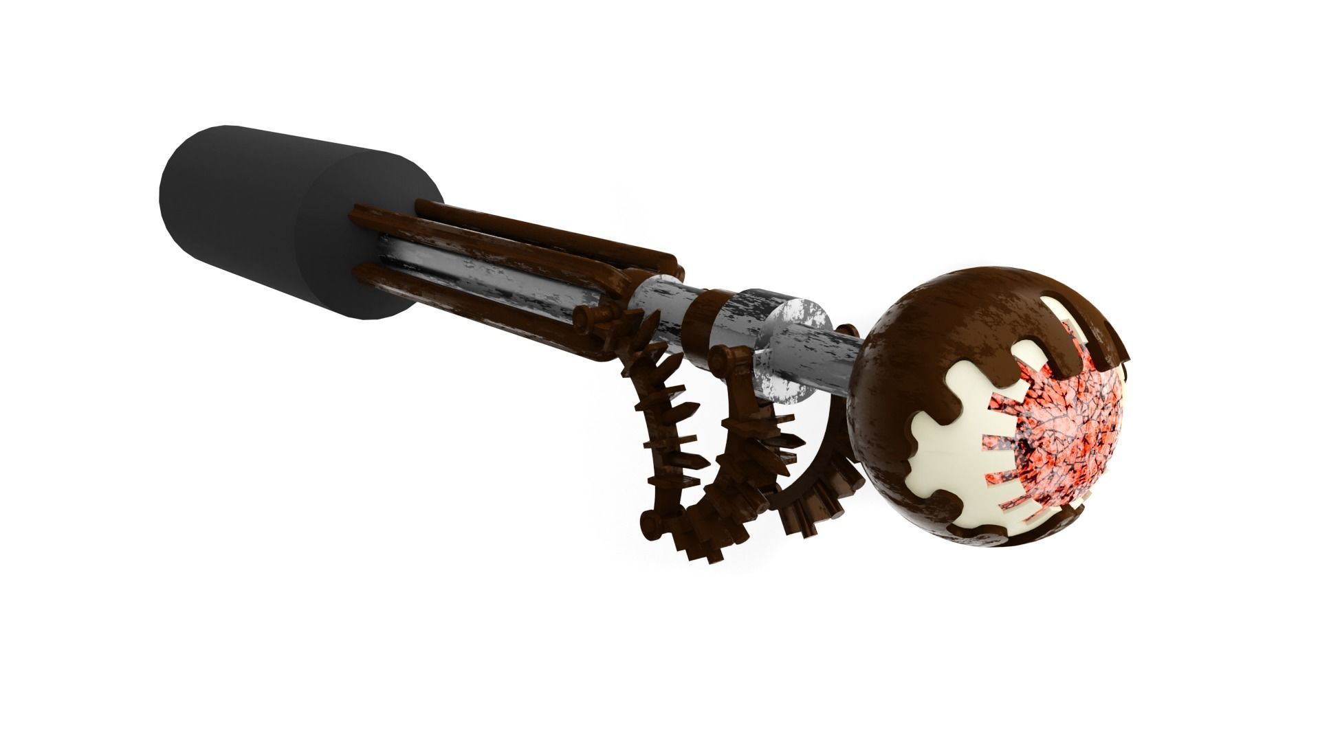 Jabbas Palace Gatekeeper droid 1-12 scale 3D print model_4