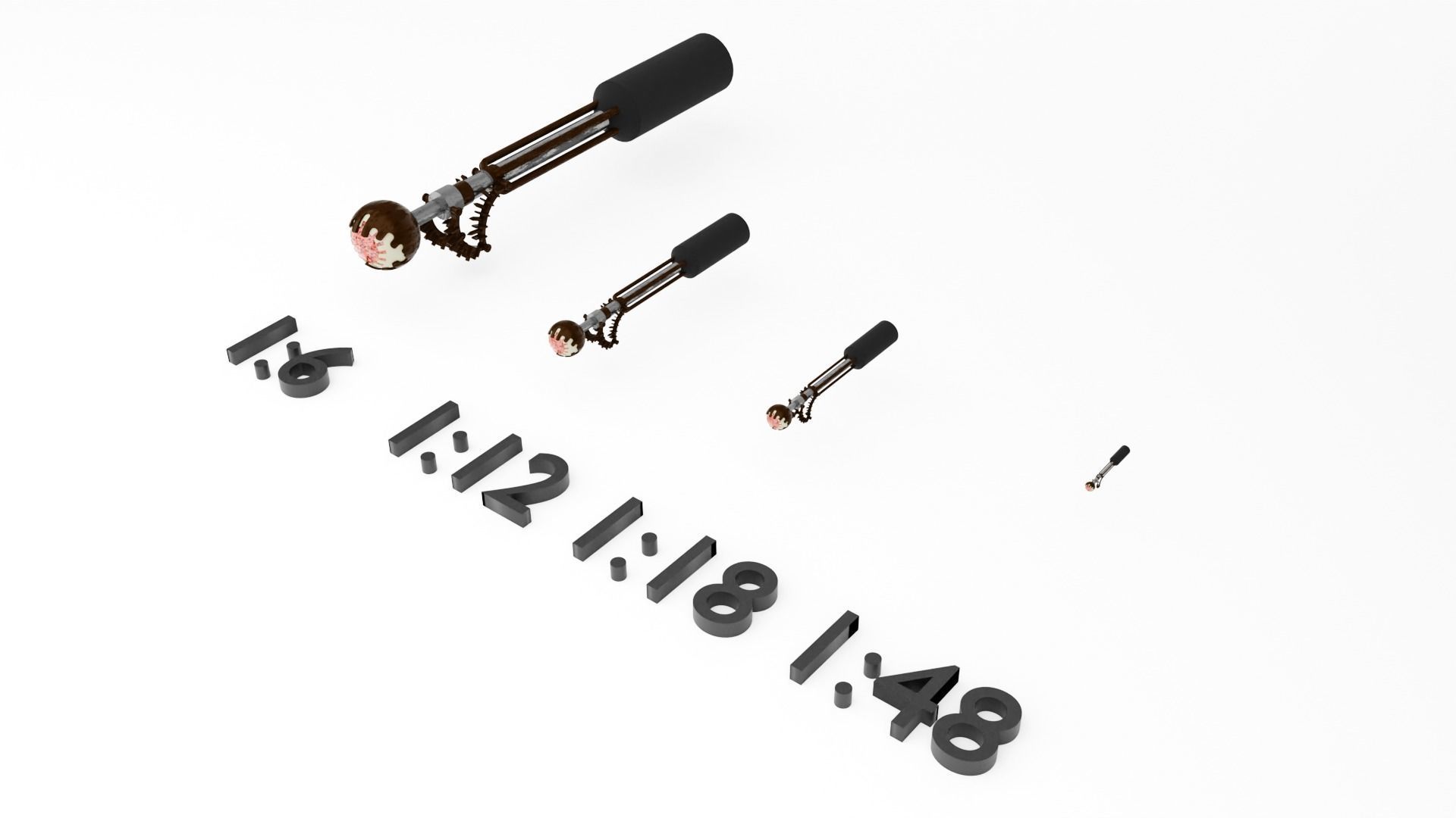 Jabbas Palace Gatekeeper droid 1-12 scale 3D print model_5