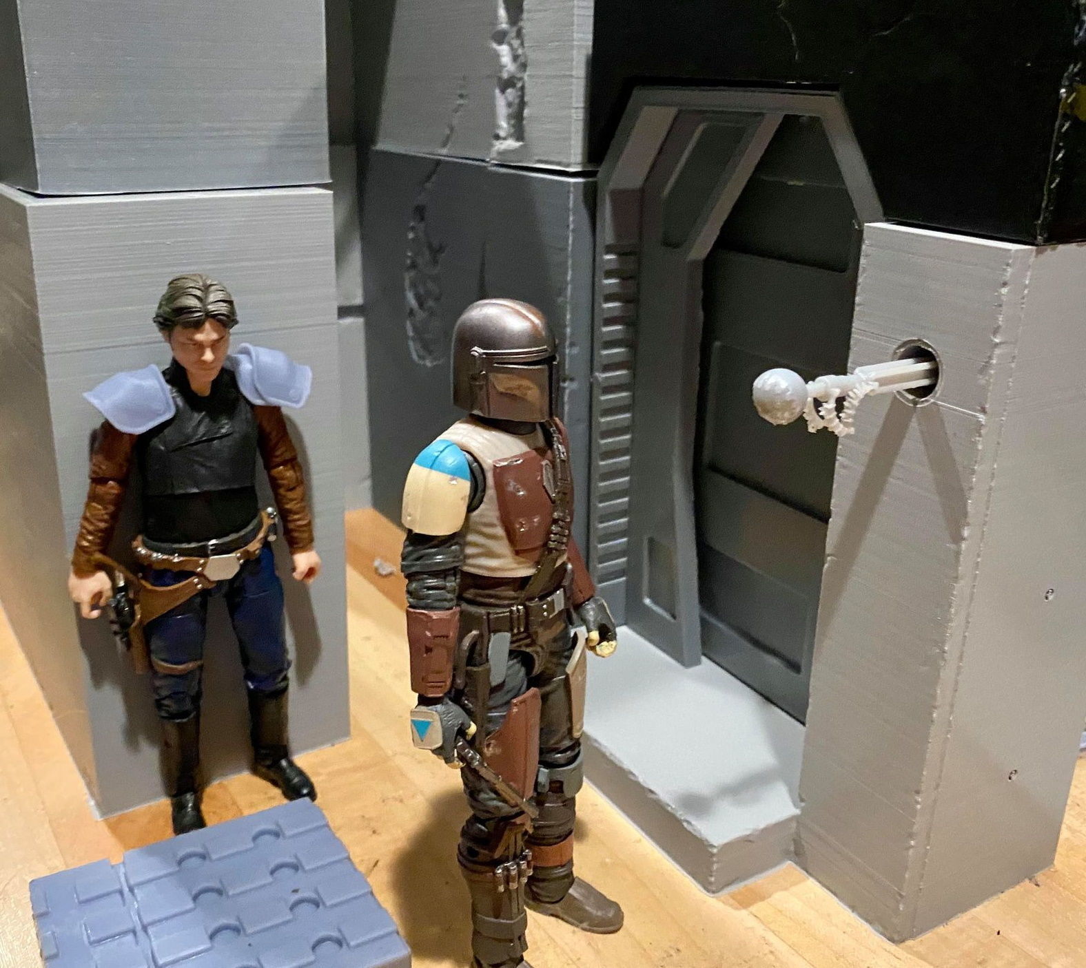 Jabbas Palace Gatekeeper droid 1-12 scale 3D print model_6