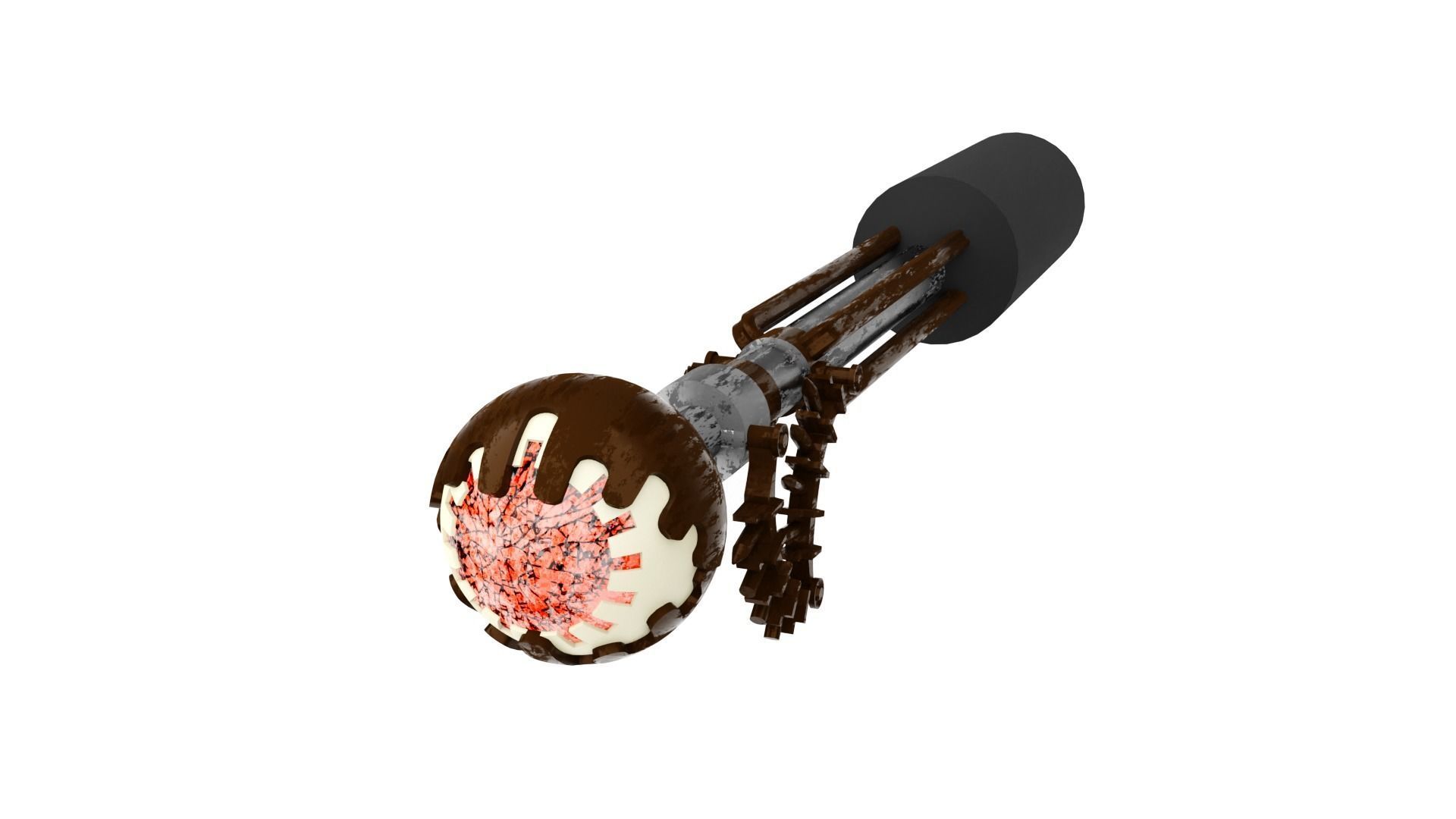 Jabbas Palace Gatekeeper droid 1-12 scale 3D print model_1