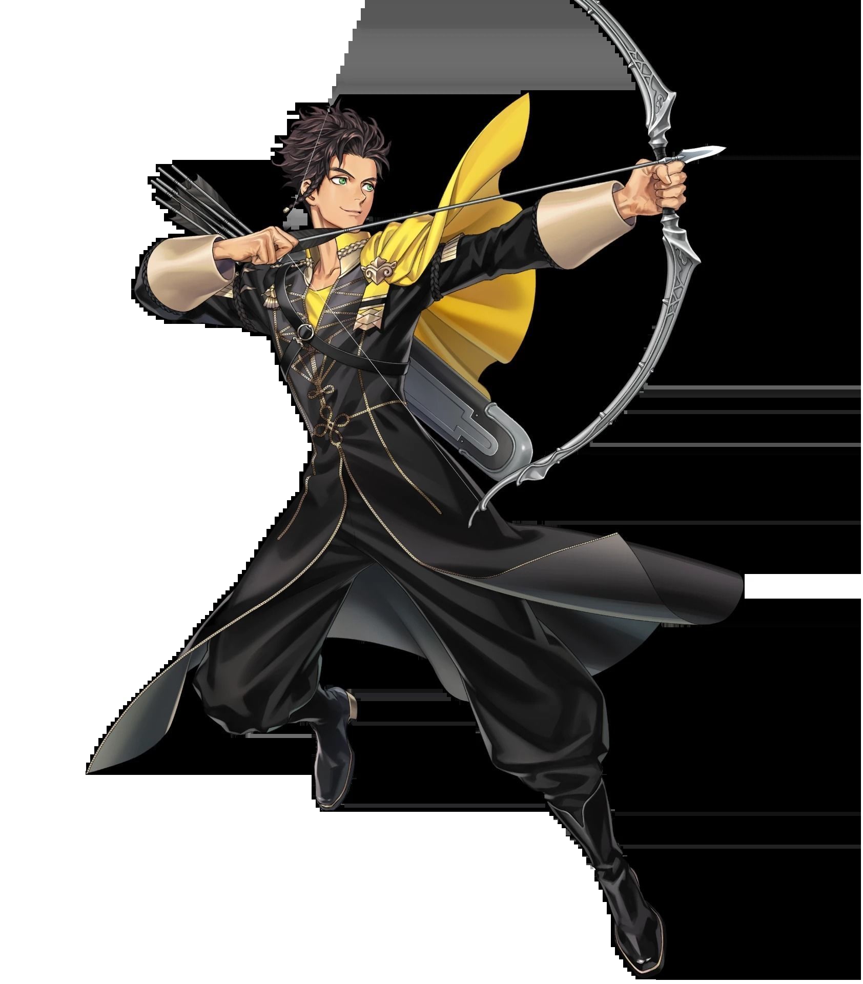  fire emblem bow silver  3D print model_6