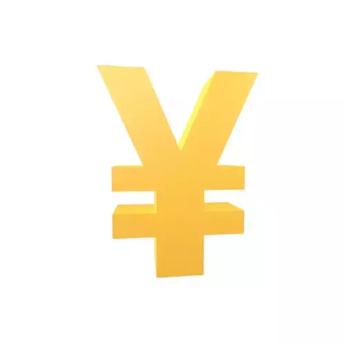 Yen Symbol v1 001 Low-poly 3D model