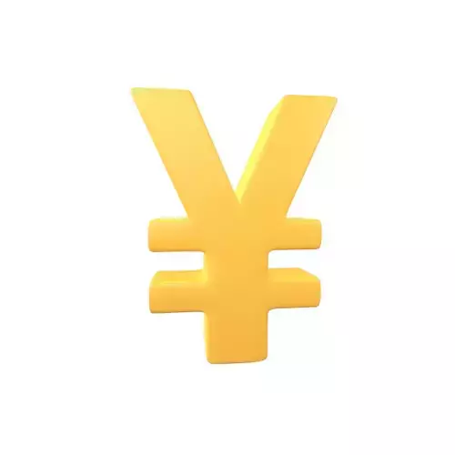 Yen Symbol v2 001 Low-poly 3D model