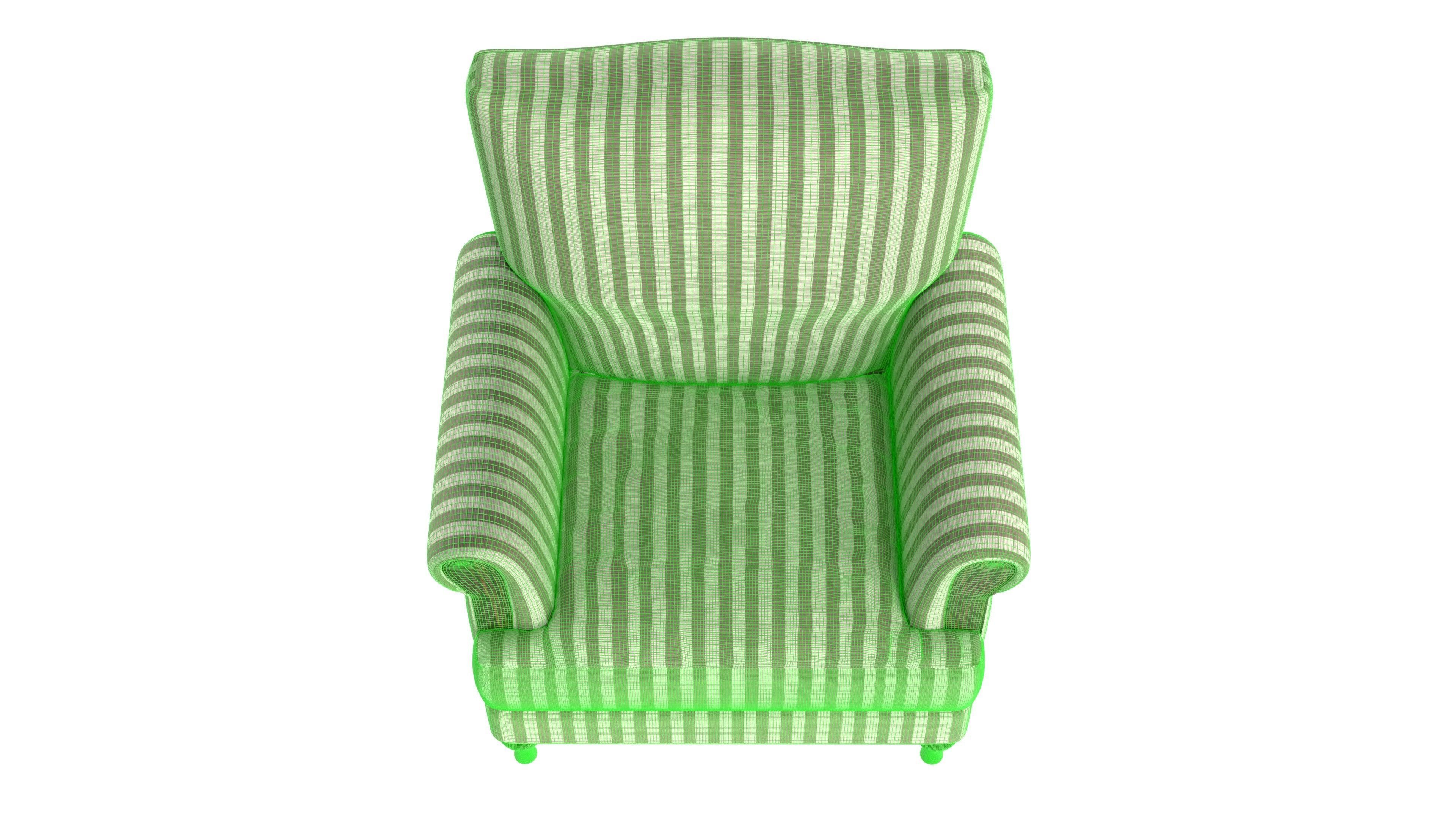 cgt armchair trad 3D model_8