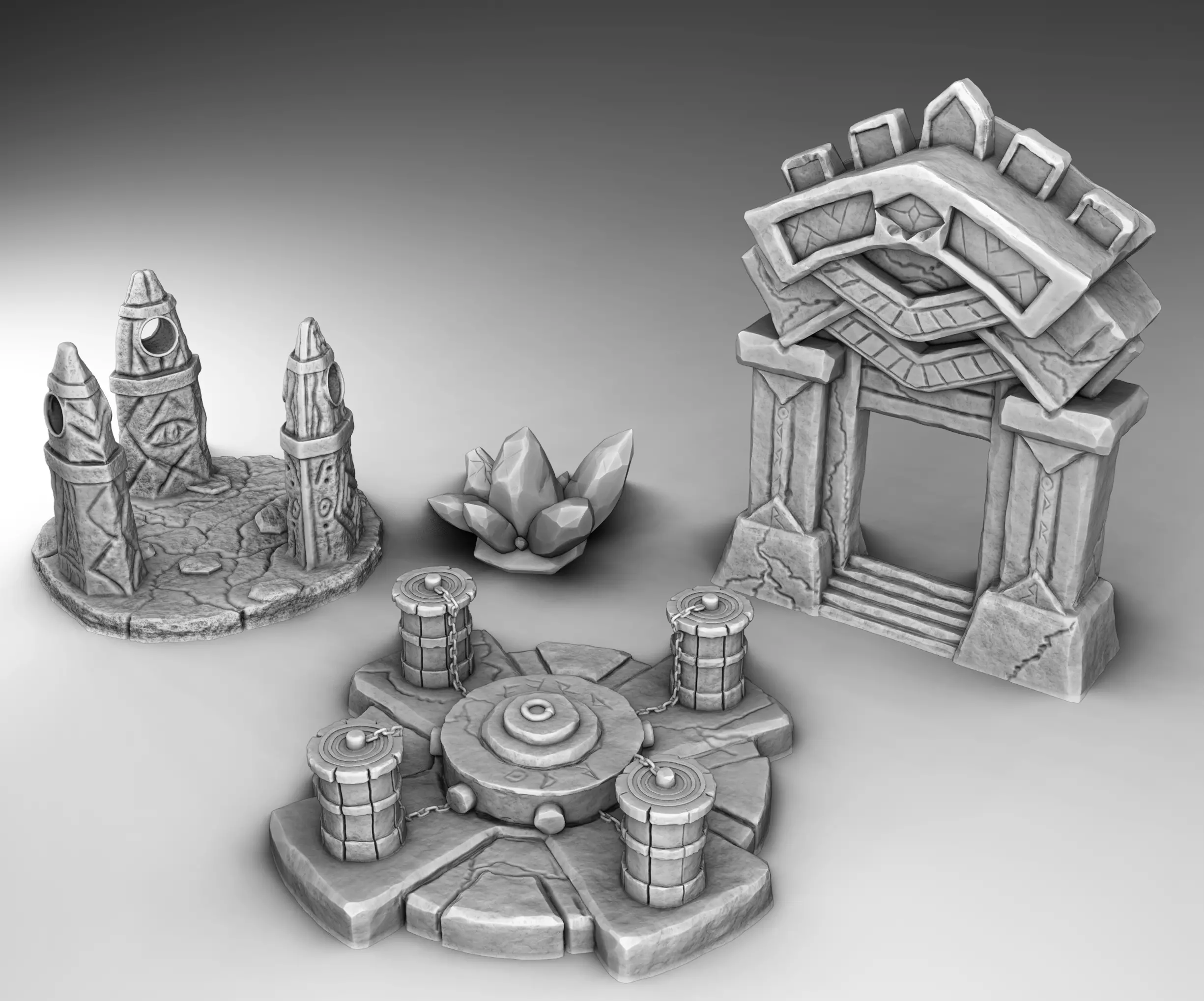 magical buildings 3D print model_0