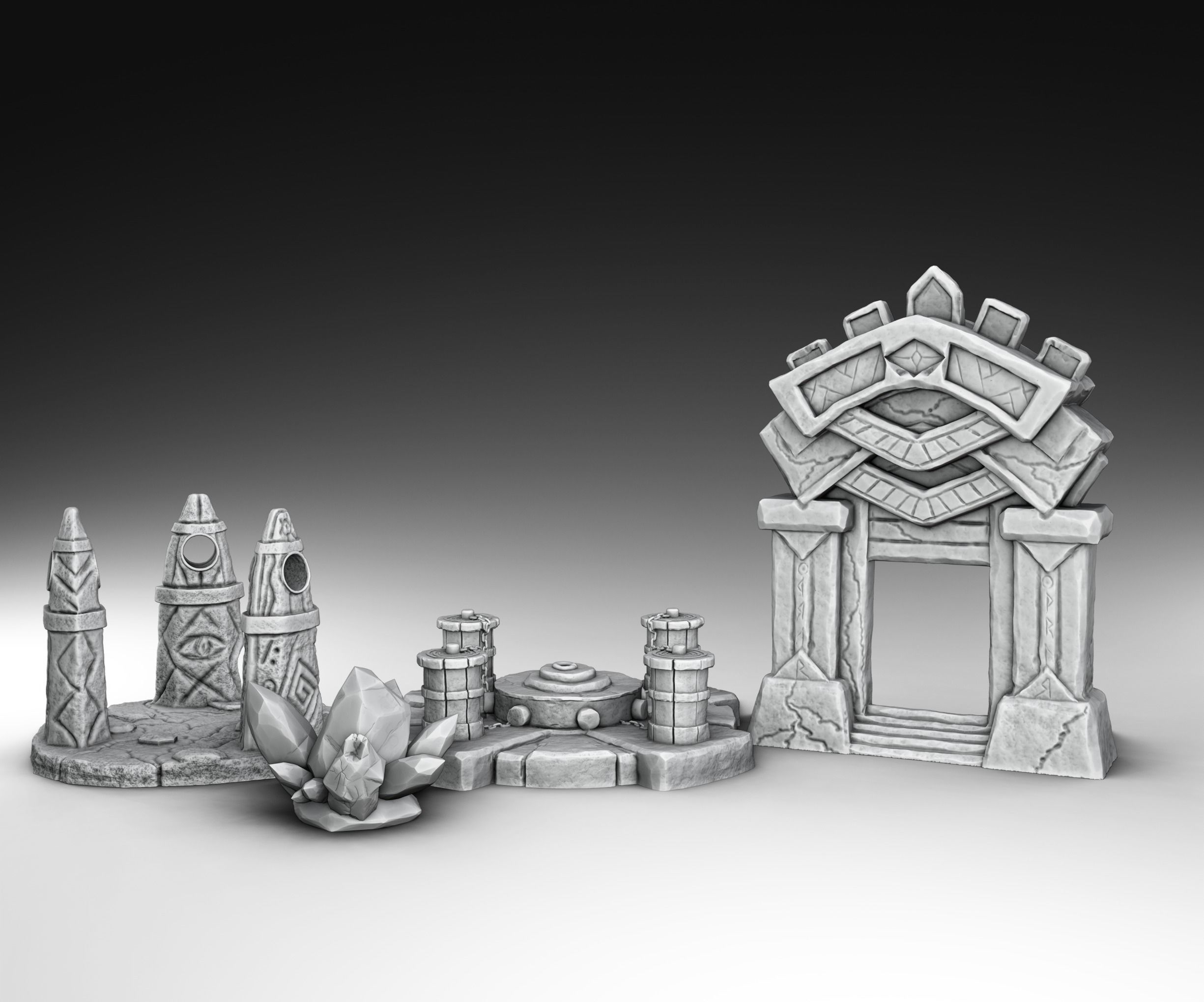 magical buildings 3D print model_1