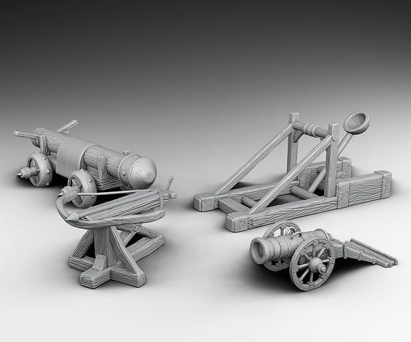 siege weapons 3D print model