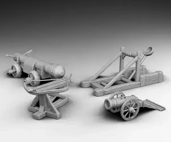 siege weapons 3D print model