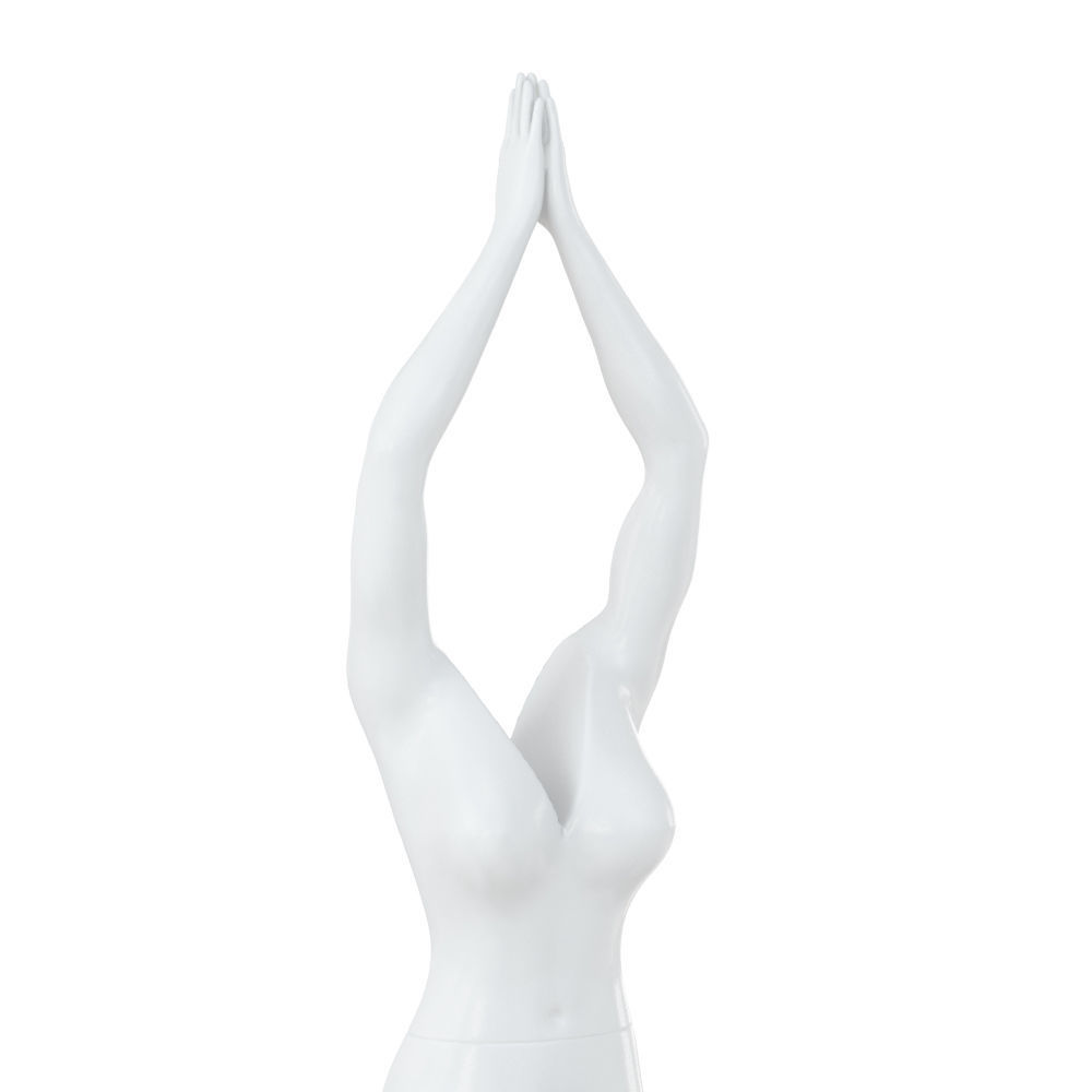 Female headless mannequin stands in yoga pose 71 3D model_4